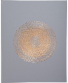 Exacompta vendégkönyv (27x22 cm, 100old) pasztellszürke, arany mintás