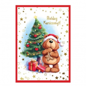 Üdvözlőlap "Z" árkód, Mackós