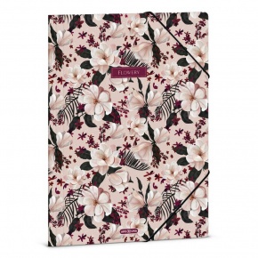Ars Una A4 Gumis mappa Flowery pink (5375) 24
