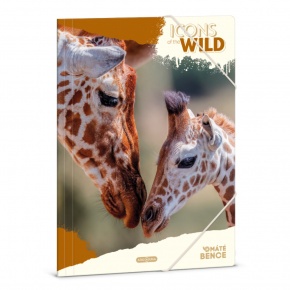 Ars Una A4 Gumis mappa Icons of the Wild-Giraffes (5505) 25