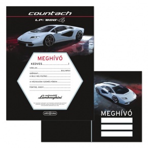 Ars Una Partimeghívó borítékkal Lamborghini (5254) 23