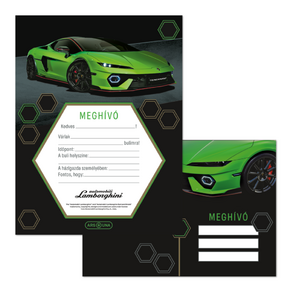 Ars Una partimeghívó borítékkal Lamborghini (5522) 26