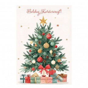 Üdvözlőlap "D" árkód, Karácsonyfa
