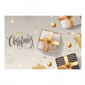 Üdvözlőlap "D" árkód, Merry Christmas