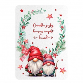 Üdvözlőlap "H" árkód, Karácsonyi manók