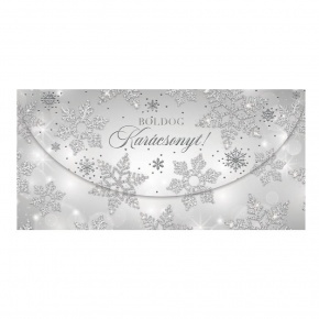 Üdvözlőlap "I" árkód, Ezüst hópehely