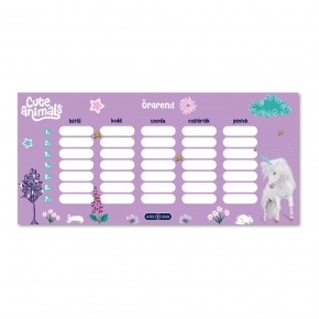 Ars Una egylapos órarend Cute Animals Unicorn (5448) 25