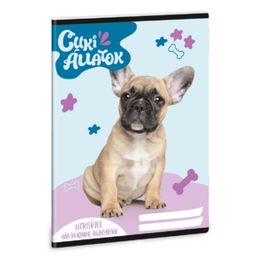 50844265 Ars Una A5 leckefüzet Cuki-Francia bulldog (5426) 24