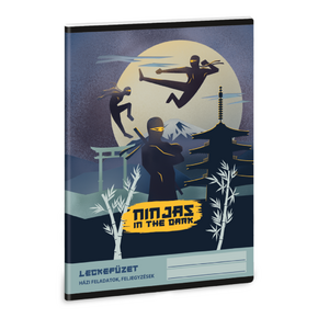 Ars Una A5 leckefüzet Ninjas in the dark (5457) 25