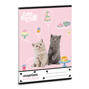 Ars Una A5 leckefüzet Cute animals-tea party (5532) 26