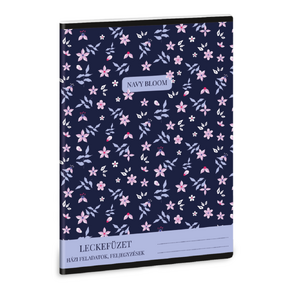 Ars Una A5 leckefüzet Navy bloom (5561) 26