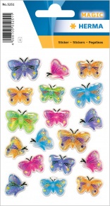 Herma matrica, színes pillangók