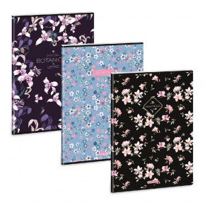 Ars Una A4 extra kapcsos füzet, vonalas Botanic Flowers-mix (5590) 26.