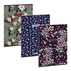 Ars Una A4 extra kapcsos füzet, vonalas Sakura-Navy-Flowery mix (5591) 26