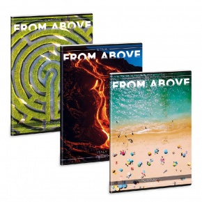 Ars Una A4 extra kapcsos füzet négyzethálós Countries from above (5302) 23