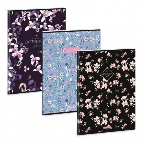 Ars Una A4 extra kapcsos füzet, négyzethálós Botanic Flowers-mix (5590) 26
