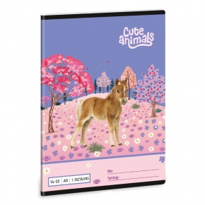 Ars Una 1432, I. oszt. A5 füzet Cute Animals-Horse (5526) 26