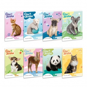 Ars Una 1632, II. oszt. A5 füzet Cuki állatok - MIX (5421) 24.