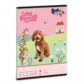 Ars Una 1632, II. oszt. A5 füzet Cute Animals Doggie (5458) 25