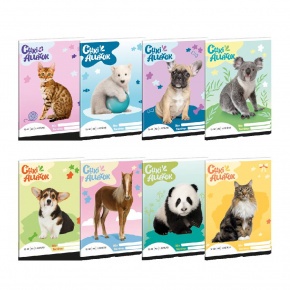 Ars Una 1232, III. oszt. A5 füzet Cuki állatok - MIX (5421) 24.