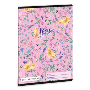 Ars Una 2132, vonalas A5 füzet Fleur (5366) 24