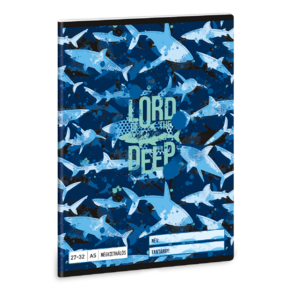 Ars Una 2732, négyzethálós A5 füzet Lord of the Deep (5337) 24