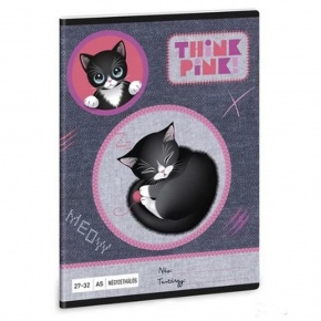 Ars Una 2732, négyzethálós A5 füzet Think Pink (5519) 26