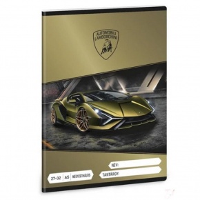 Ars Una 2732, négyzethálós A5 füzet Lamborghini (5523) 26