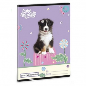 Ars Una 2732, négyzethálós A5 füzet Cute animals- Aussie (5528) 26