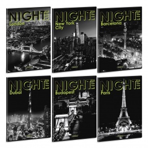 Ars Una A4 extra kapcsos füzet, sima Night Life (5582) 26