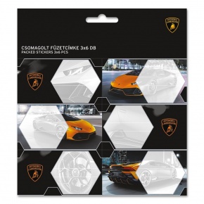 Ars Una csomagolt füzetcímke (3 x 6 db) Lamborghini (5125) 22