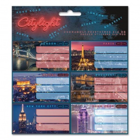 Ars Una csomagolt füzetcímke (3 x 6 db) City light (5420) 24