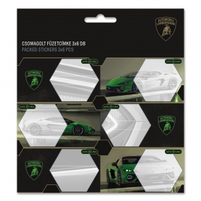 Ars Una csomagolt füzetcímke (3 x 6 db) Lamborghini (5522) 26