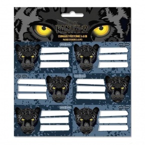 Ars Una csomagolt füzetcímke (3 x 6 db) Black Panther (5529) 26