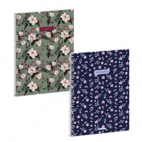 Ars Una A4 spirálfüzet, vonalas Navy-Flowery-mix (5595) 26