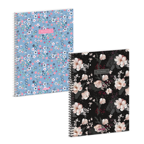 Ars Una A4 spirálfüzet, négyzethálós Flowery-mix (5424) 24