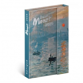 Reálszisztéma Heti beosztású, mágnessel záródó határidőnapló, 10,5 x 15,8 cm Claude Monet (2026)