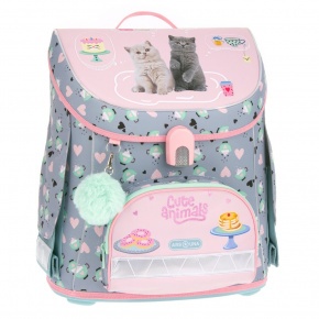 Ars Una kompakt easy mágneszáras iskolatáska Cute animals-tea party (5532) 26