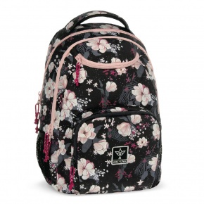 55043748 Ars Una hátizsák AU-6 Flowery black (5374) 24