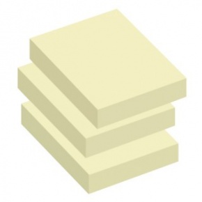 Info Notes önt.jegyzettömb, 50x40mm, 100lap, 3db/csomag, sárga