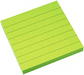 Info Notes önt.jegyzettömb, 75x75mm, 80lap, vonalas, brilliant zöld