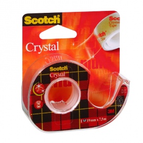 3M Scotch Crystal ragasztószalag 19 mm × 7,5 m, utántölthető adagolón (régi cikkszám: 70071169877)