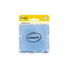 3M Post-it öntapadó átlátszó jegyzettömb (73x73mm, 36lap), kék, 7100394509