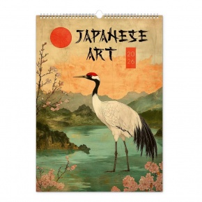 6094-JA Reálszisztéma Falinaptár Vintage Posters – Japanese Art 33 × 46 cm (2026)