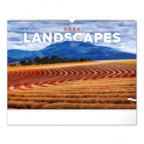 6094-LA Reálszisztéma Falinaptár Landscapes 48 × 33 cm (2026)