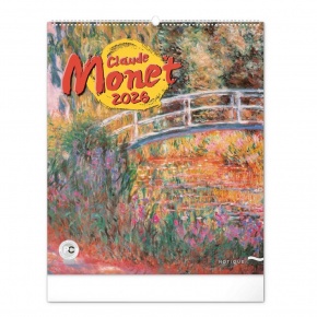 6095-CM Reálszisztéma Falinaptár Claude Monet 48 × 56 cm (2026)