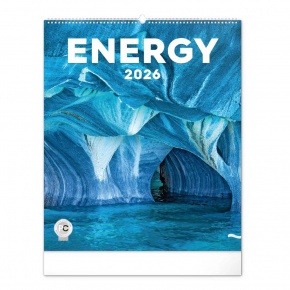 6095-EN Reálszisztéma Falinaptár Energy 48 × 56 cm (2026)