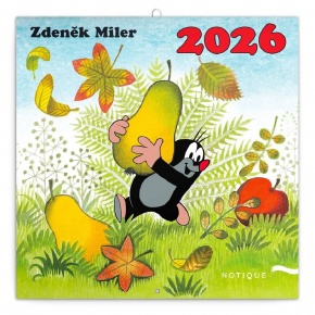 6096-LM Reálszisztéma Lemeznaptár The Little Mole DIY: 50 stickers, 30 × 30 cm (2026)