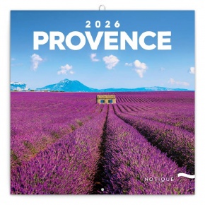 6096-PR Reálszisztéma Lemeznaptár Provence 30 × 30 cm (2026)
