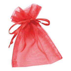 Knorr organza tasak (13x10 cm) piros